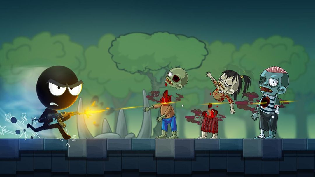 Screenshot of Stickman vs Zombies