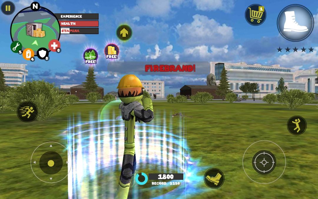Stickman Rope Hero screenshot game