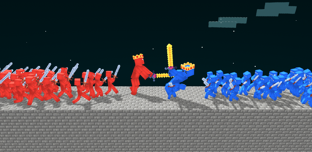 Screenshot dari video Blocky Ragdoll Battle