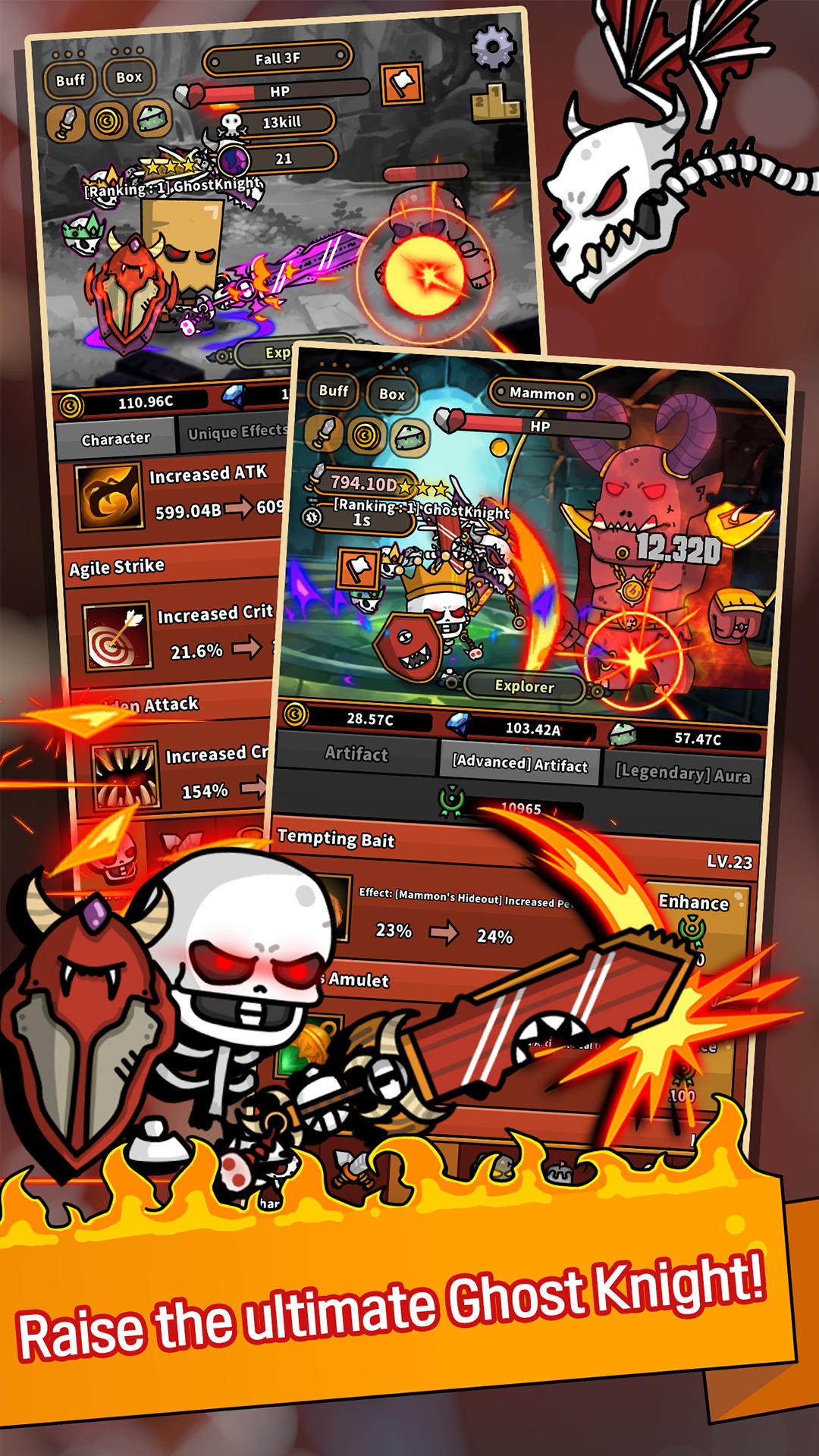 IDLE Ghost Knight Game Screenshot