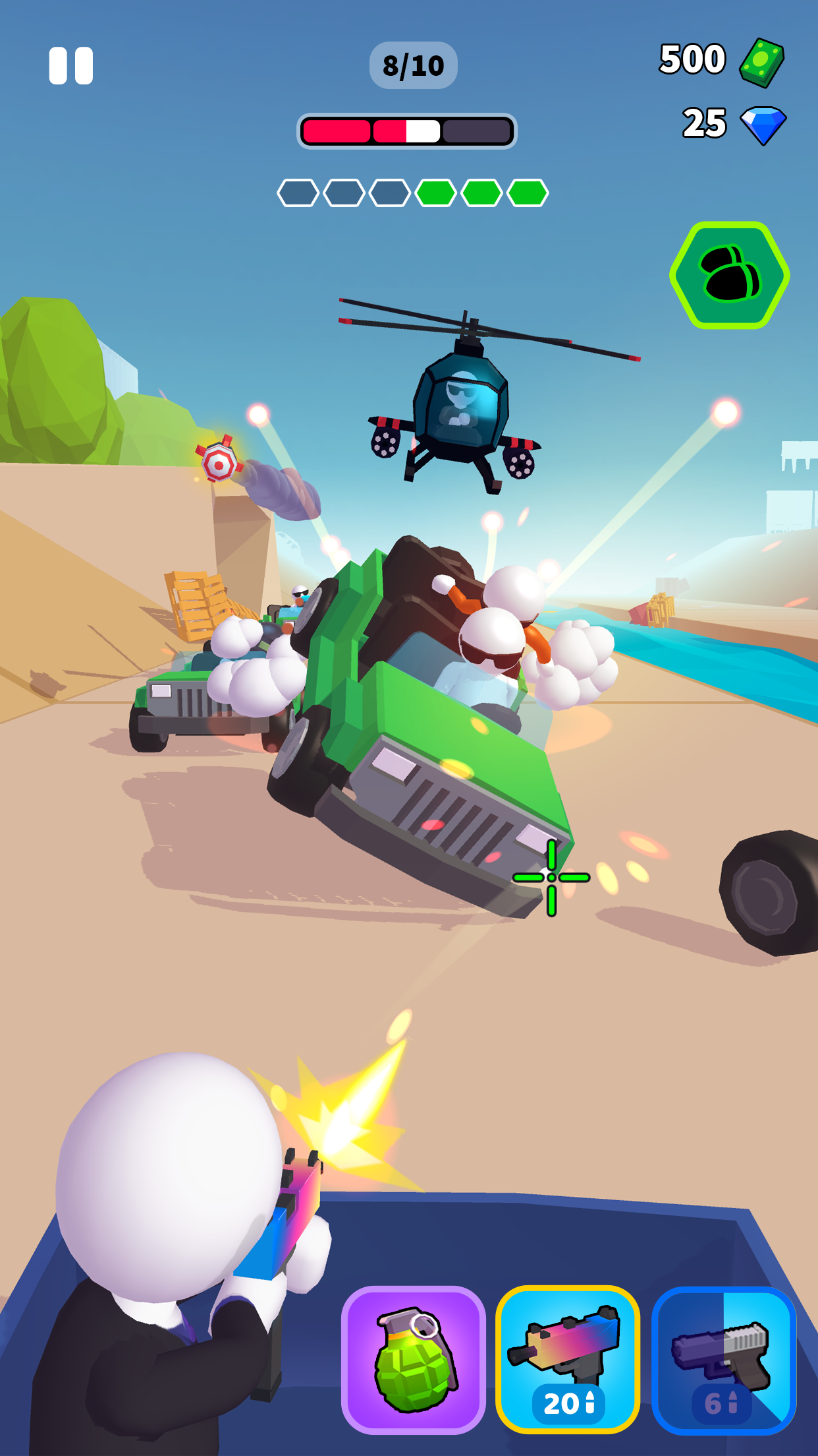 Screenshot 1 of Rage Road - Car Shooting Game 1.3.24