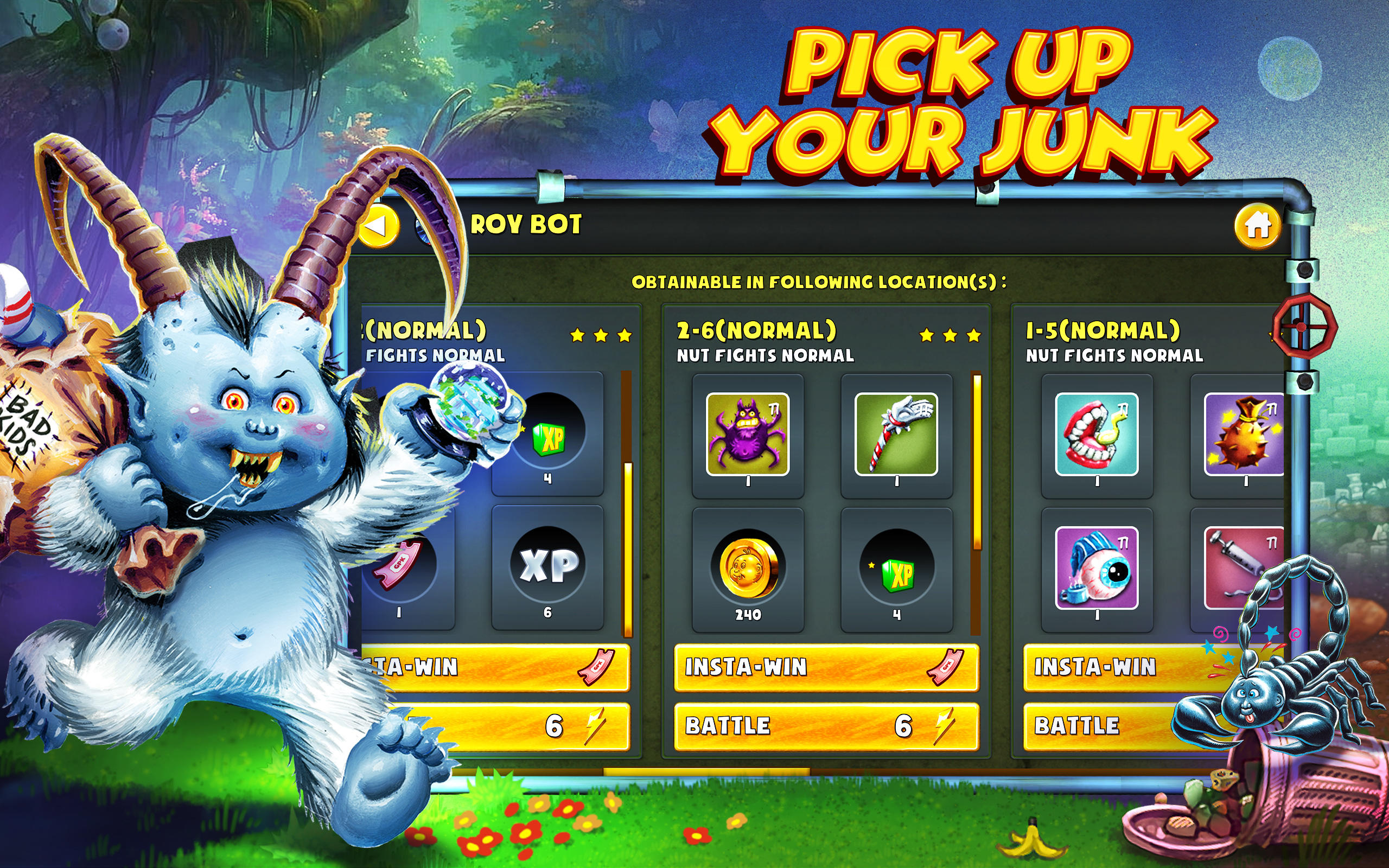 Garbage Pail Kids : The Game Game Screenshot