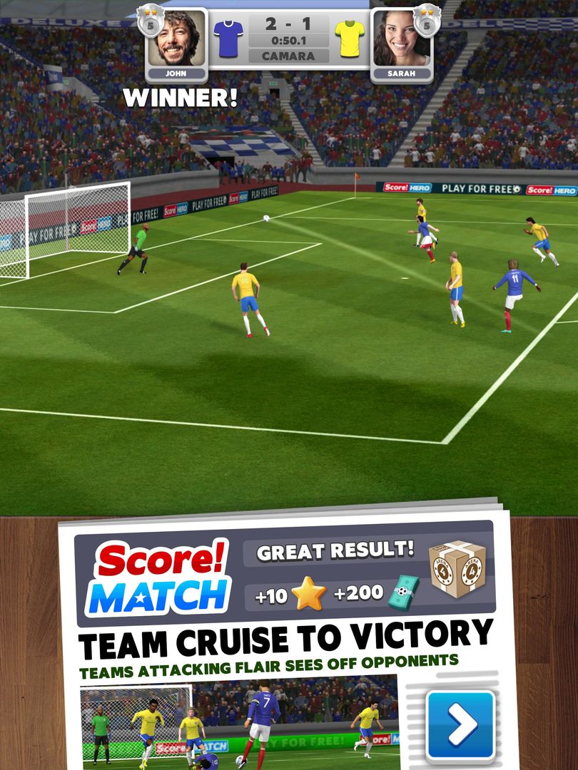 Score! Match - PvP Soccer ภาพหน้าจอเกม