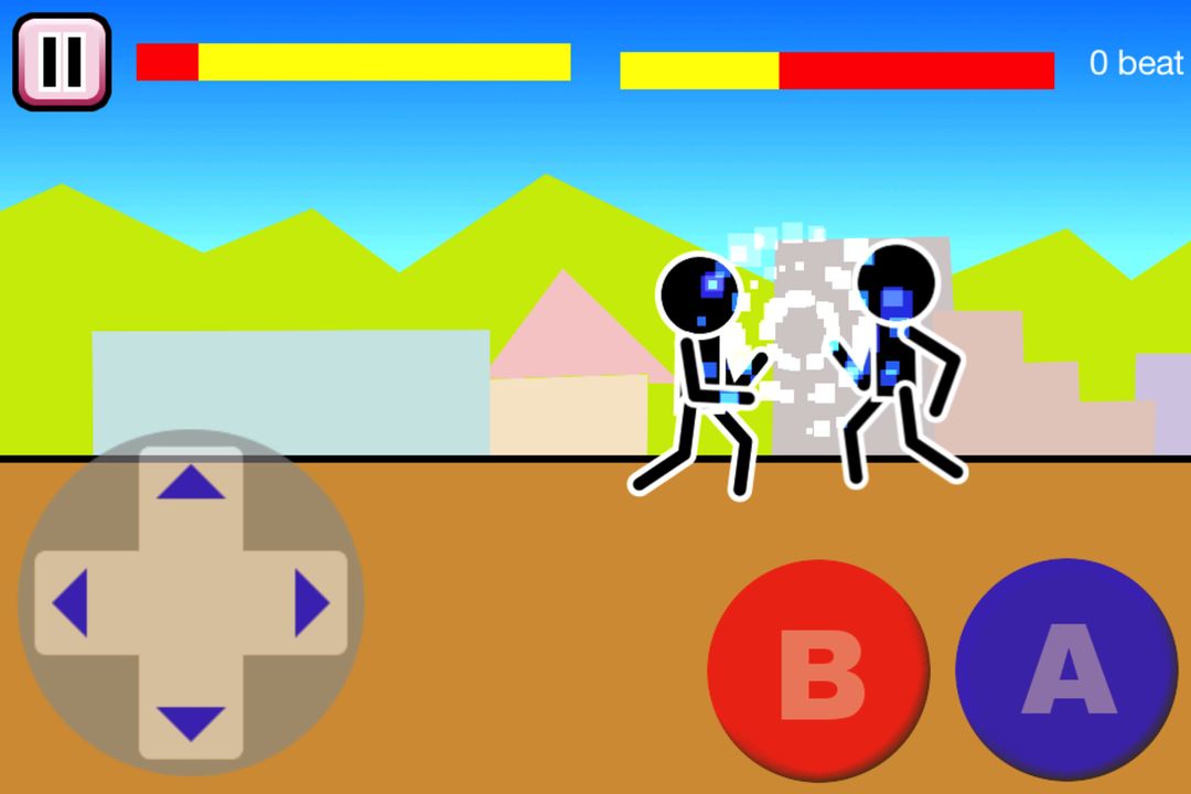 Mokken: 막대기 인간이 싸우는 격투 게임 게임 스크린 샷