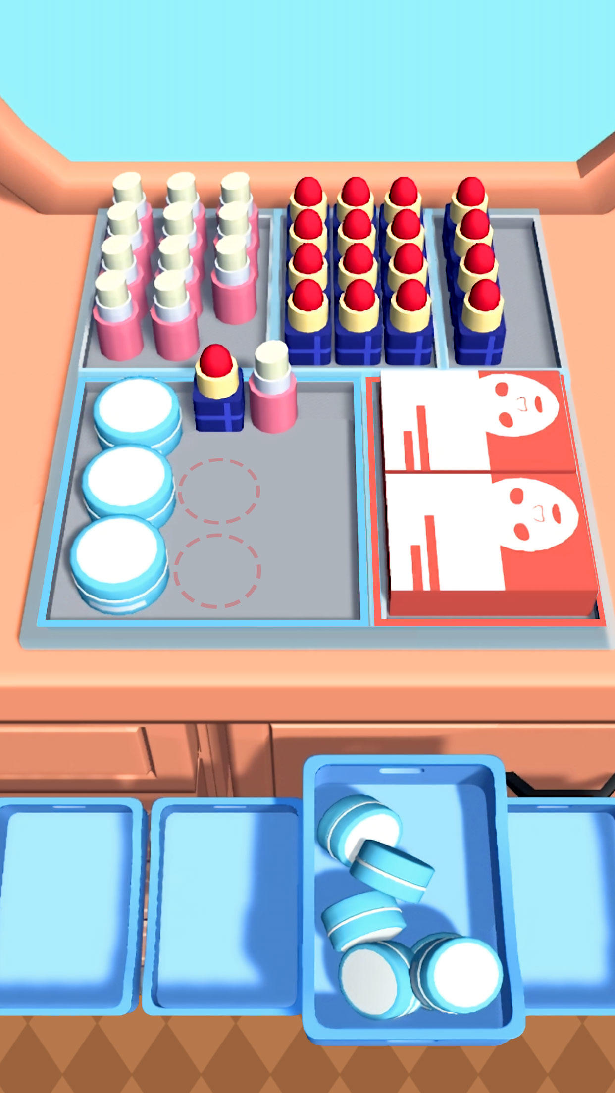 냉장고 채우기: 정리 게임 게임 스크린 샷