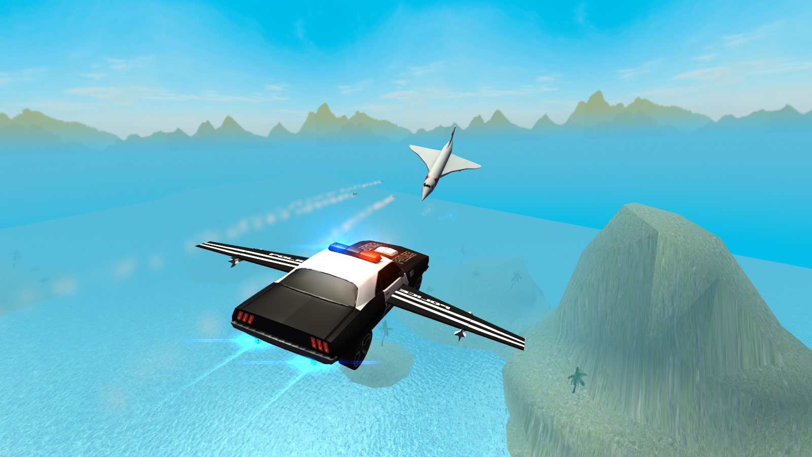 Flying Car Free: Police Chaseのキャプチャ