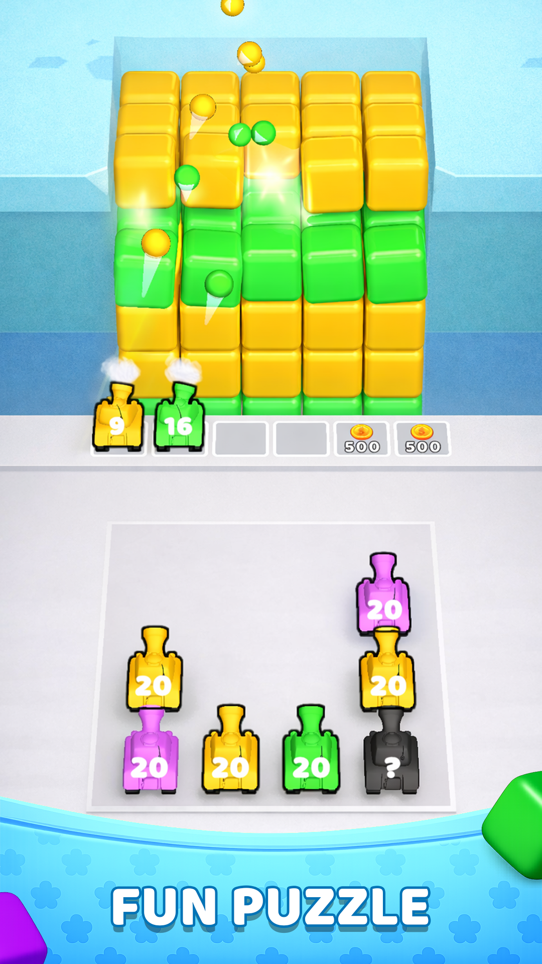 Color Block Tank Shooter Game Screenshot