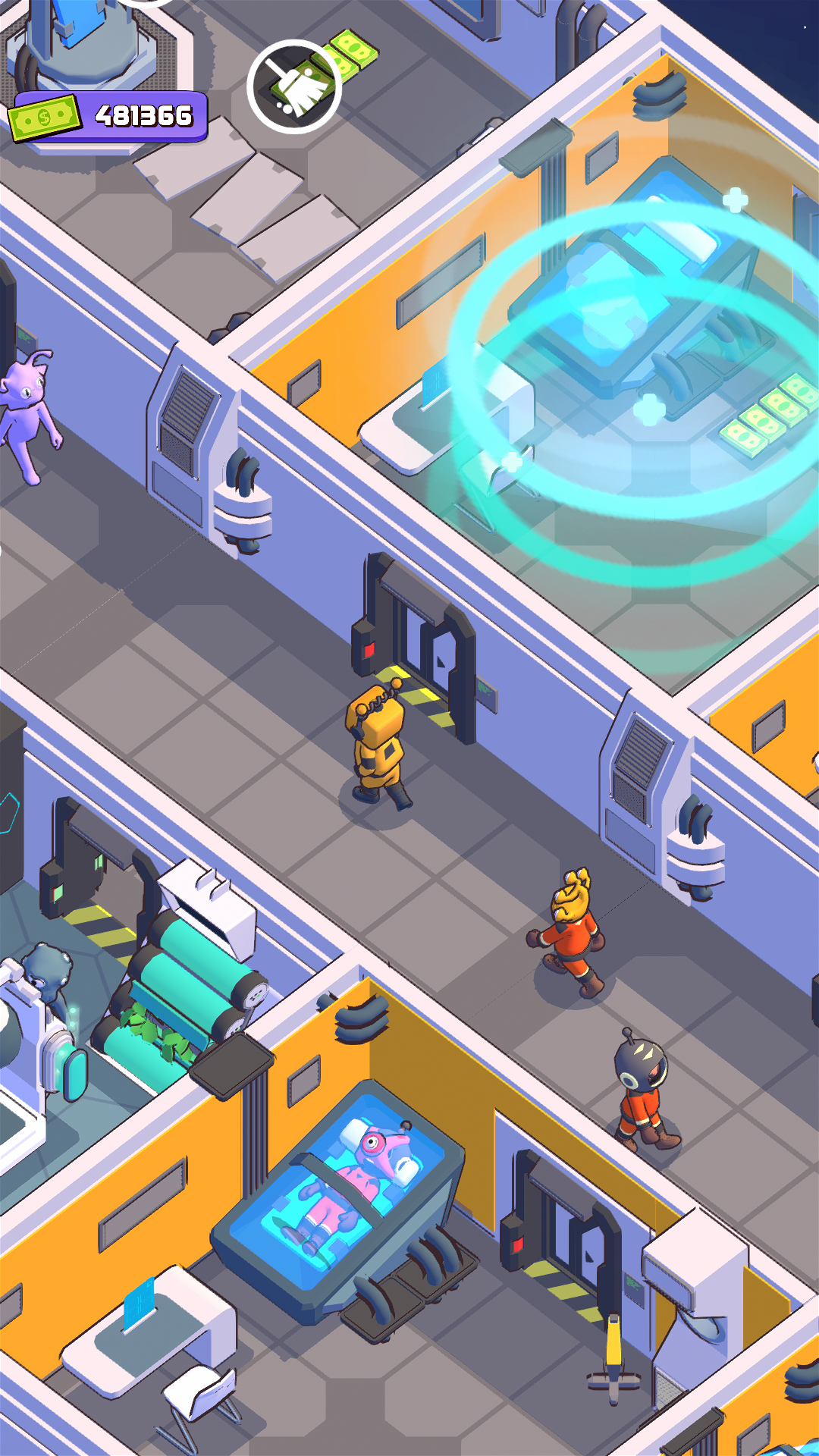 My Space Hotel: Cosmic Tycoon 게임 스크린샷