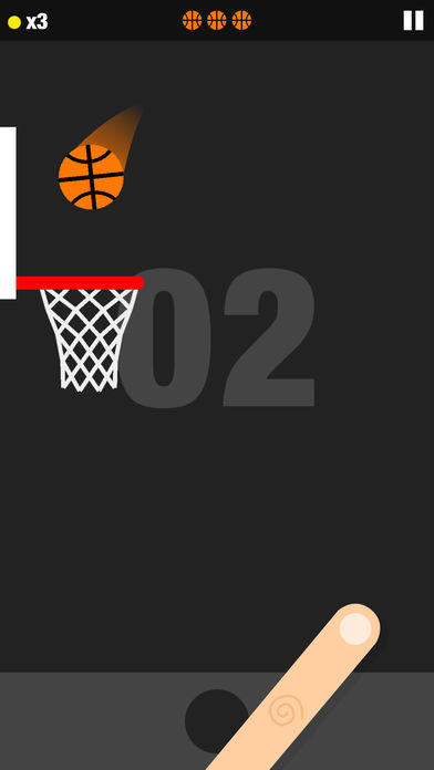 Flick Dunk Game Screenshot