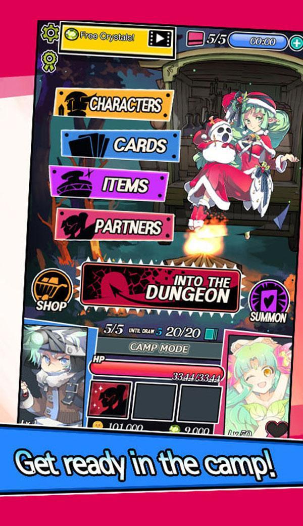 Dungeon&Girls: Card Battle RPG screenshot game