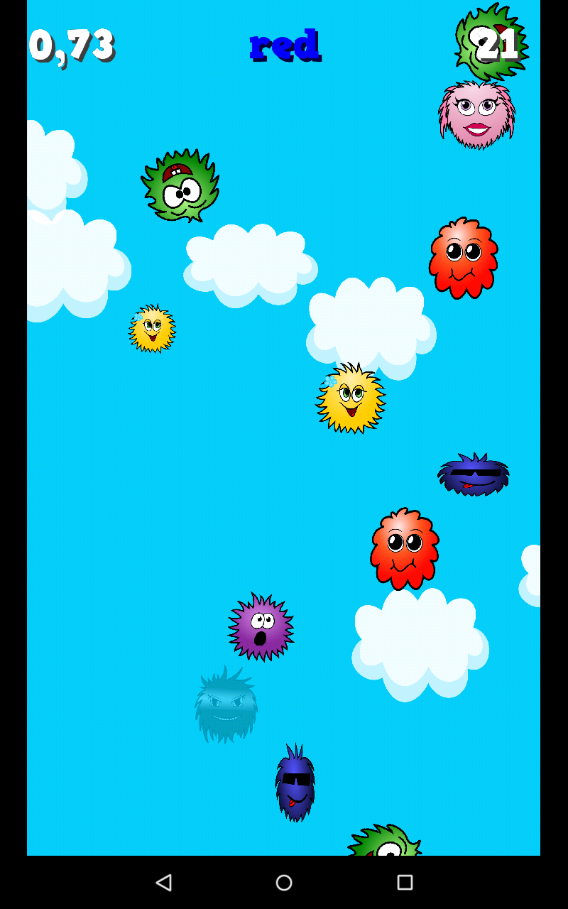 Cuplikan Layar Game Falling Colors - Brain Teaser