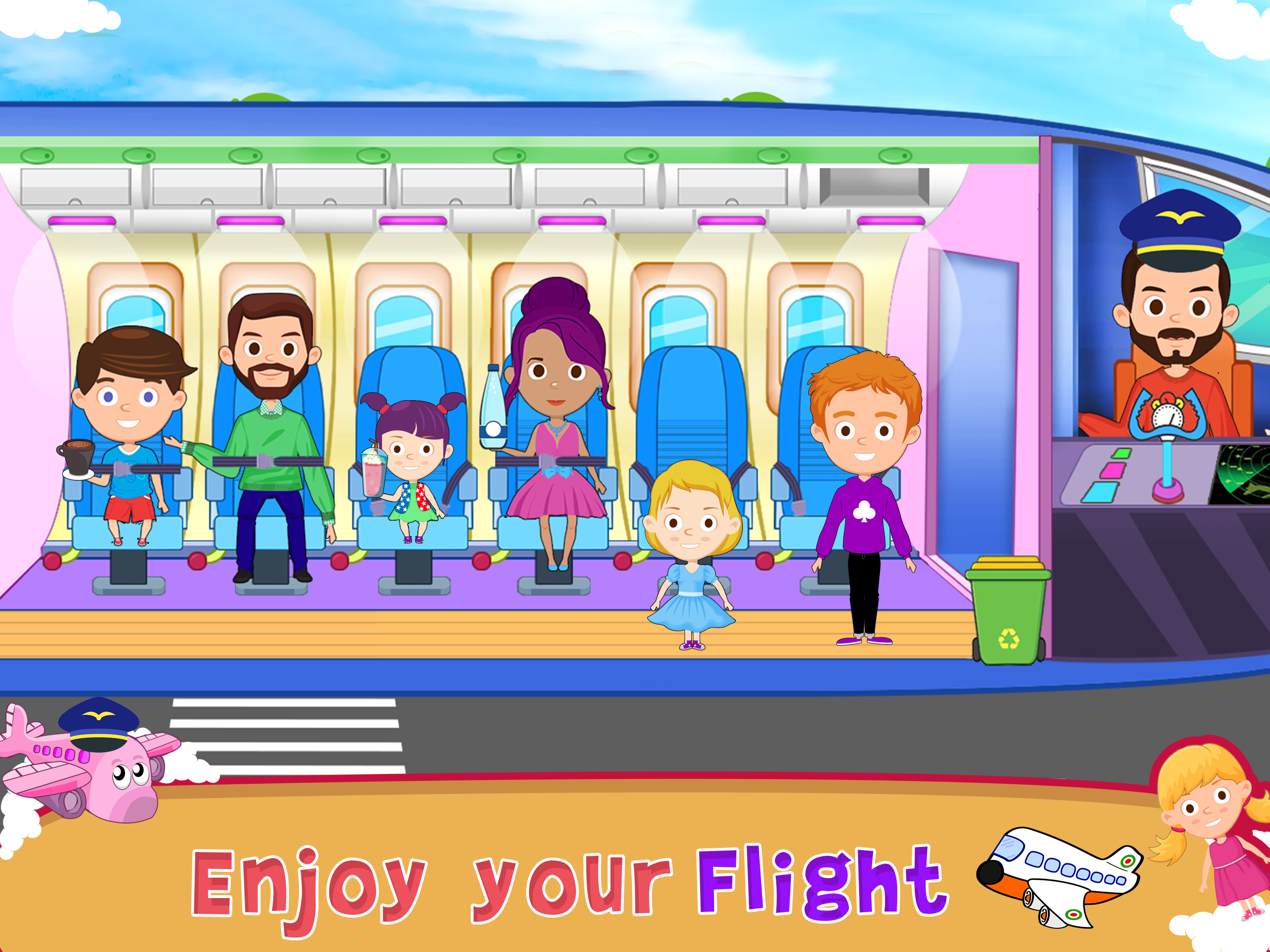Toon Town - Airport ภาพหน้าจอเกม