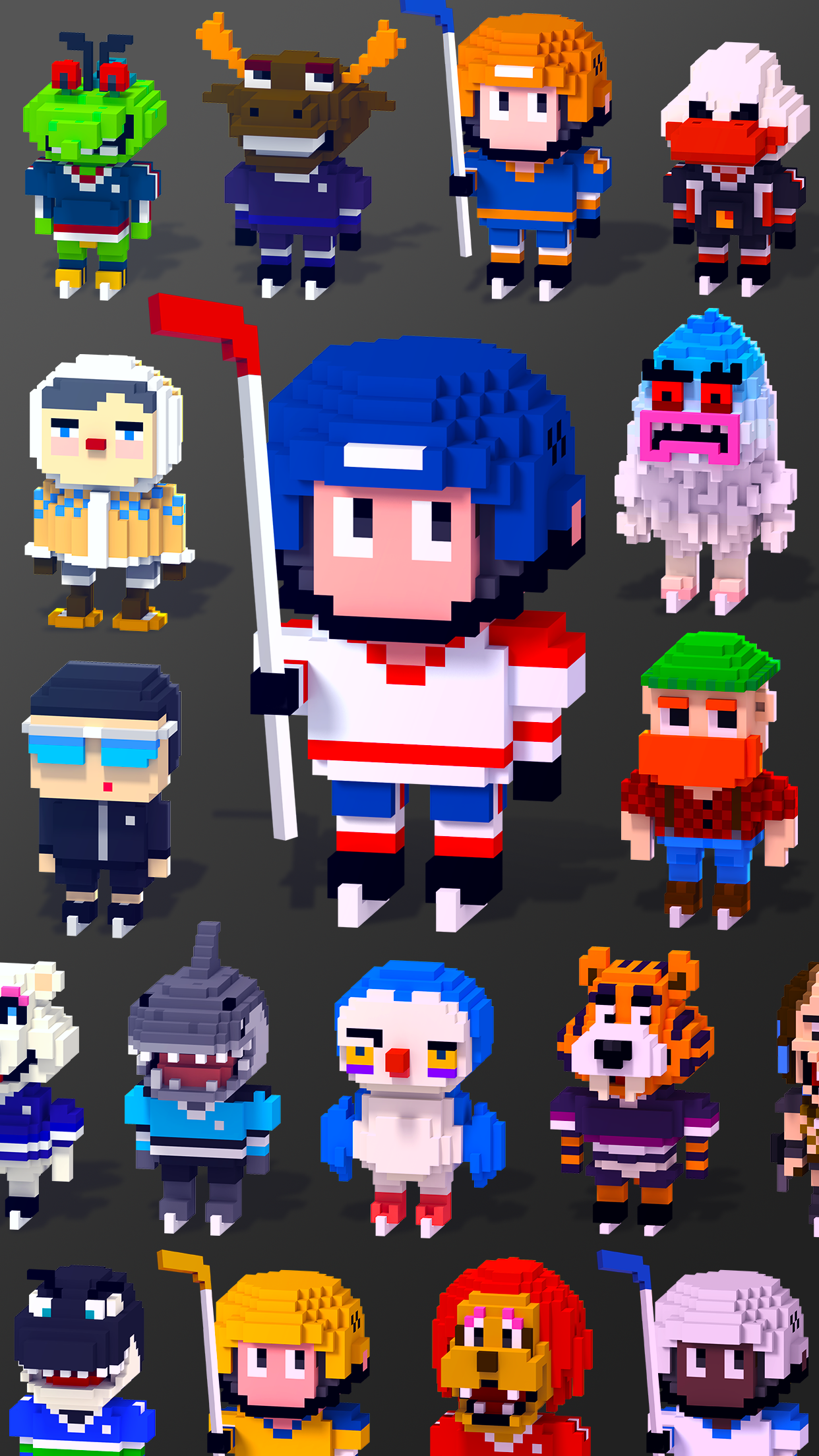 Blocky Hockey Game Screenshot