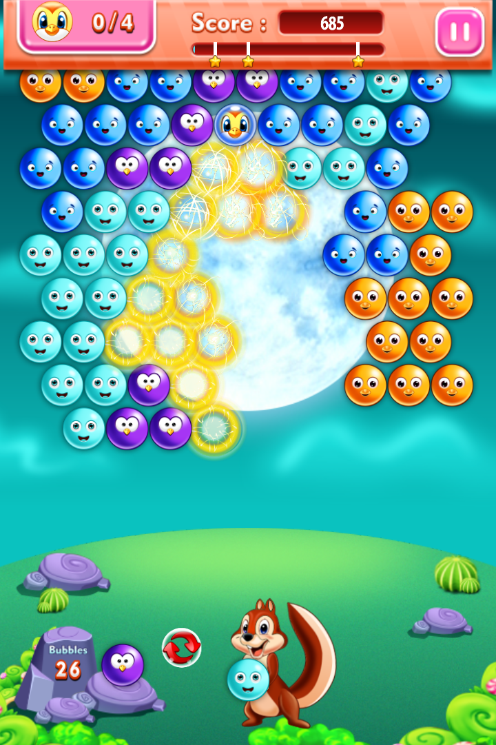 Bubble Rush Saga Game Screenshot