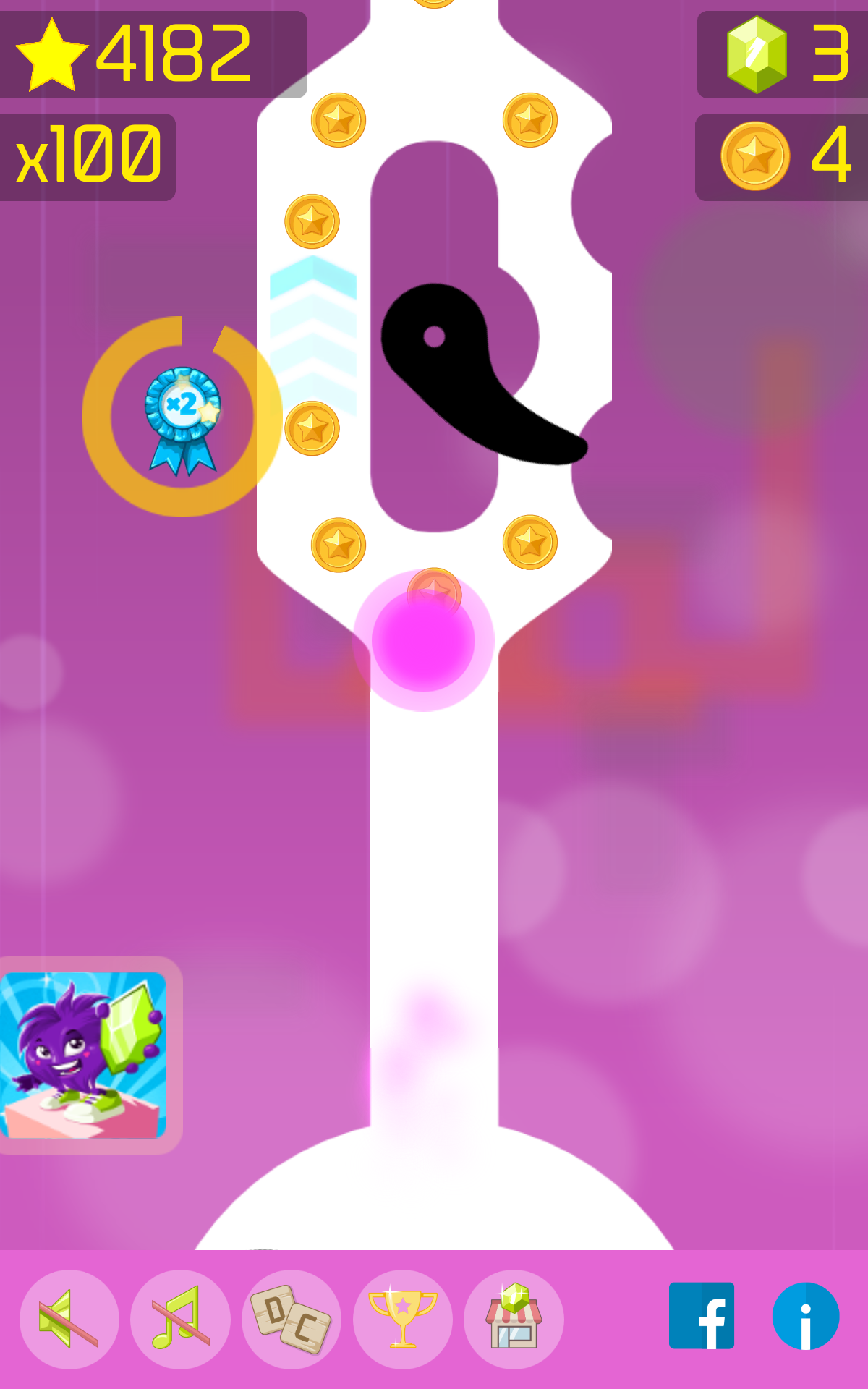 Follow the Line 2D Deluxe Game Screenshot