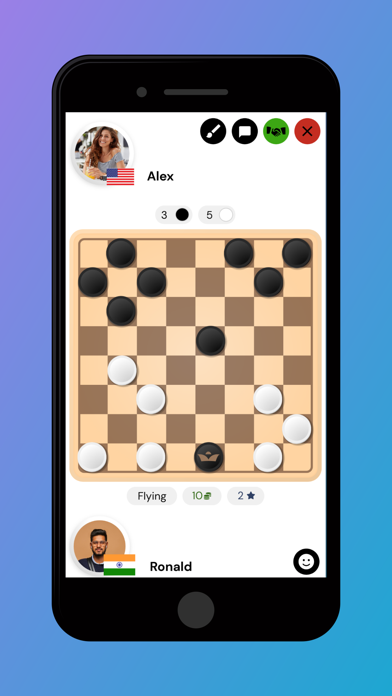 Checkers Online - Dama Game Game Screenshot
