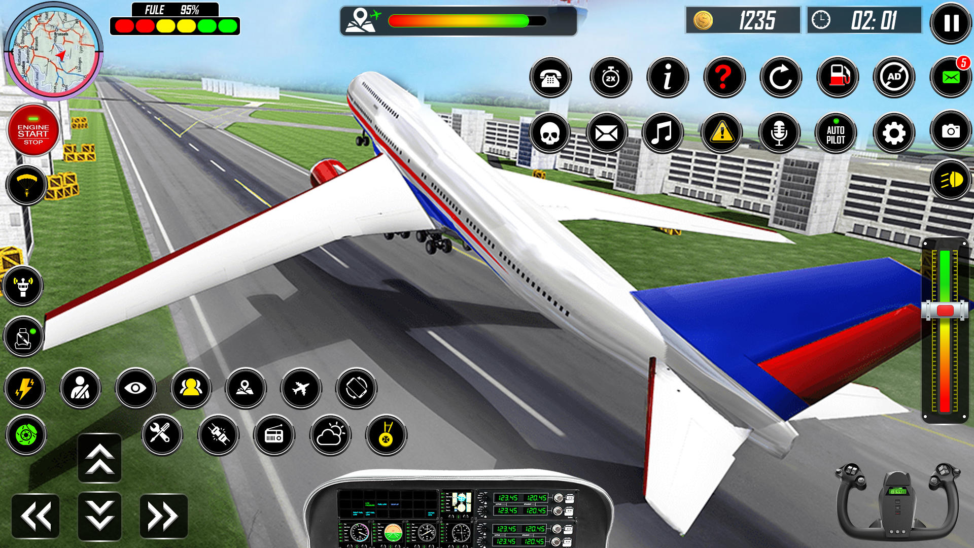 Screenshot 1 of Simulator Pendaratan Pesawat Sebenar 1.43