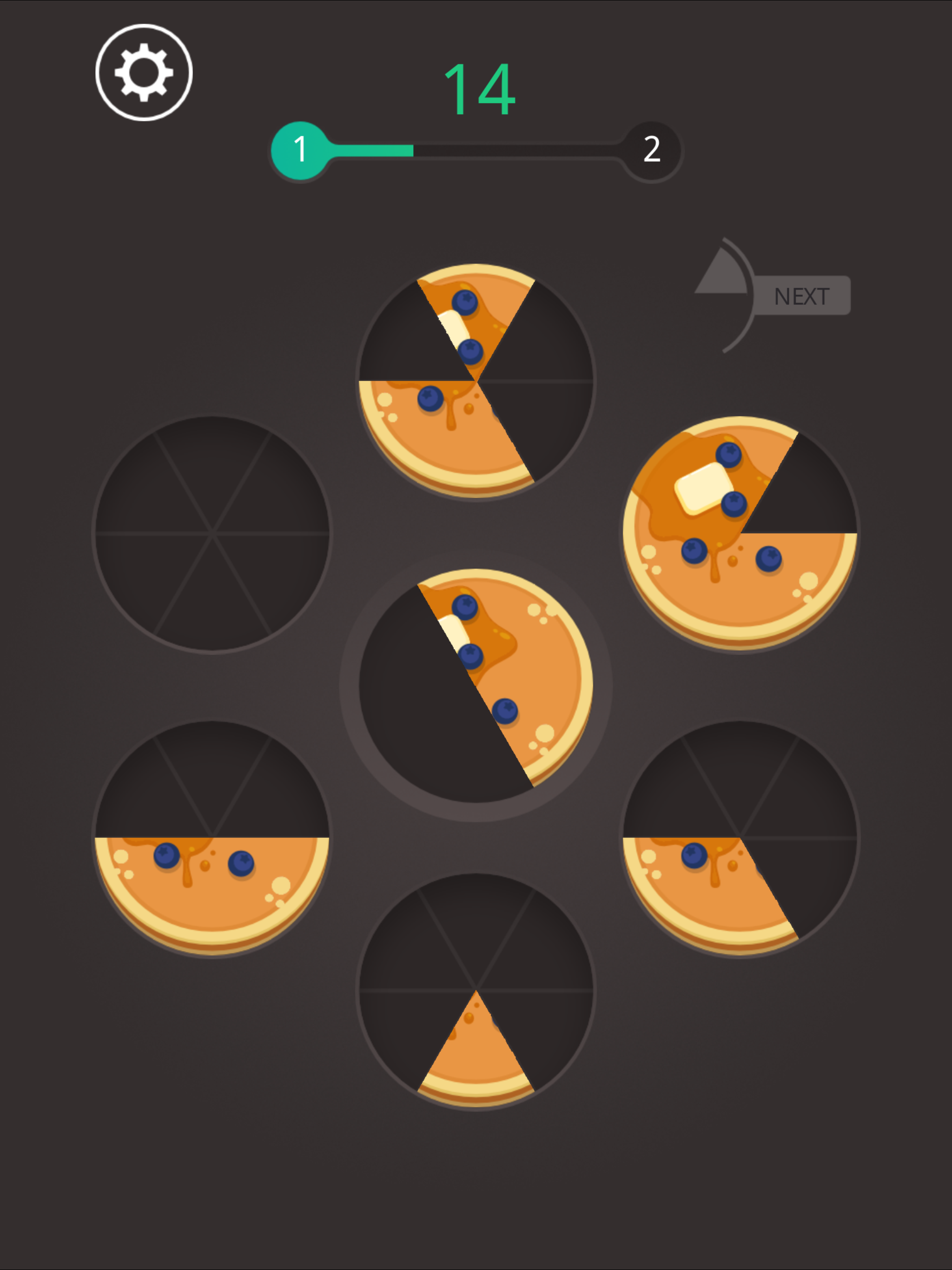 Cuplikan Layar Game Lucky Pie - Plate food with tasty slices