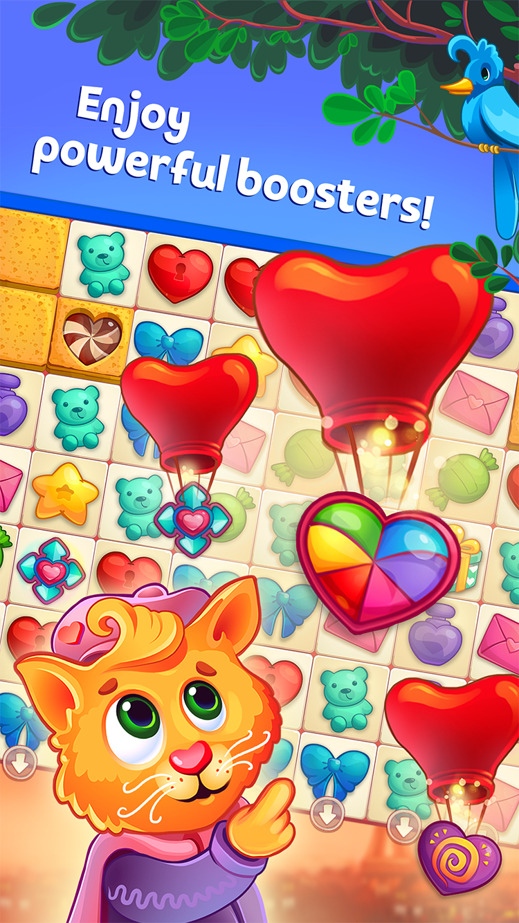 Sweet Hearts - Match 3 Game Screenshot