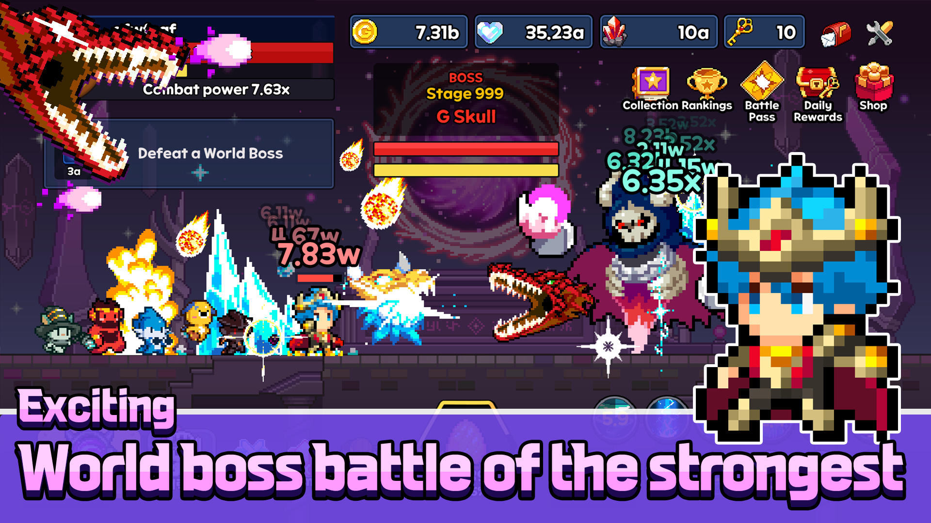 Pixel Dragon Knights: Idle RPG Game Screenshot