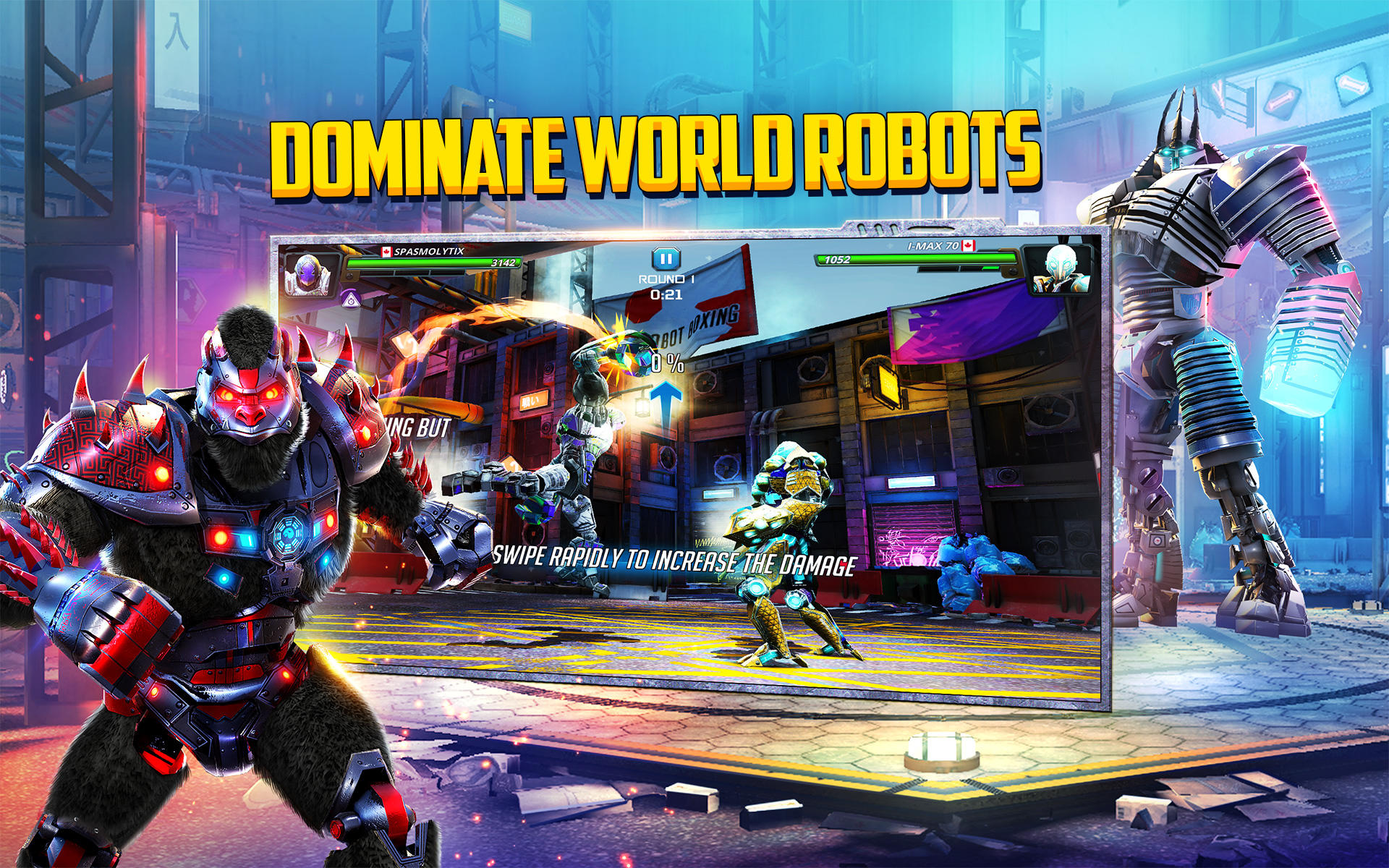 Captura de Tela do Jogo World Robot Boxing 2