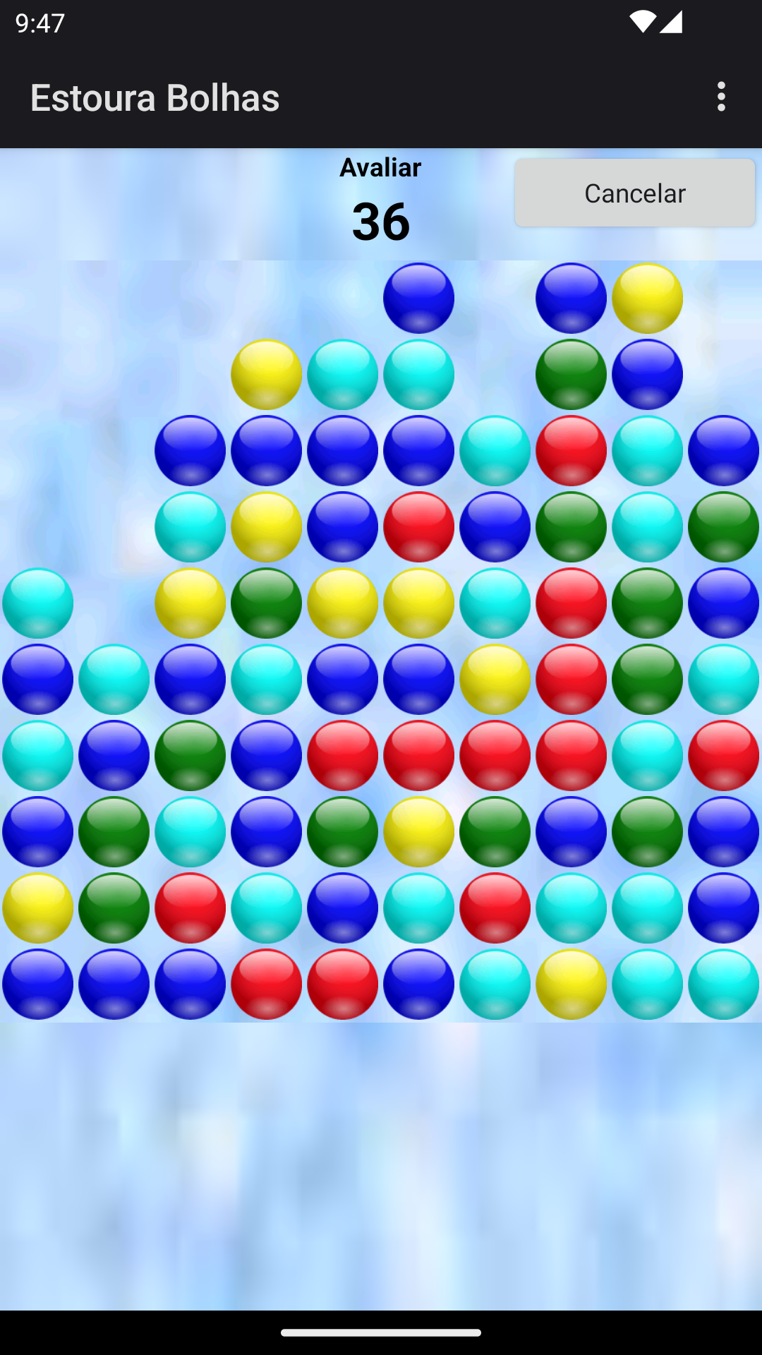 Captura de Tela do Jogo Bubble Poke - jogo de bolhas