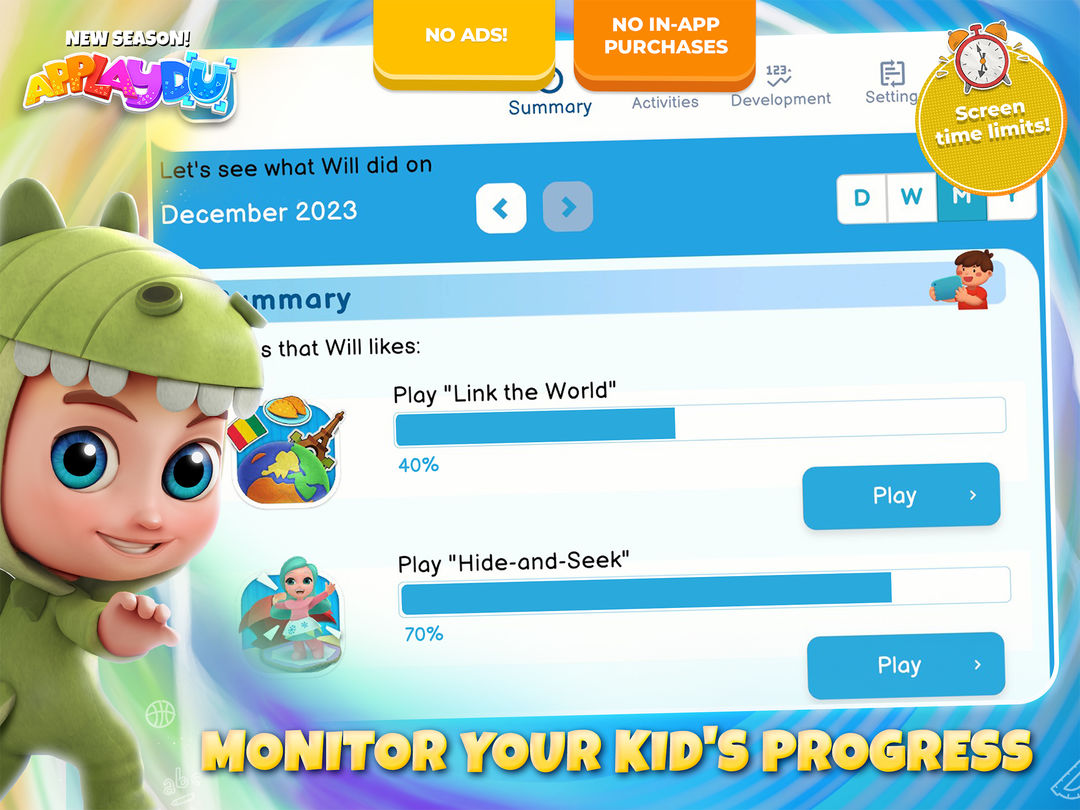 Screenshot of Applaydu family games