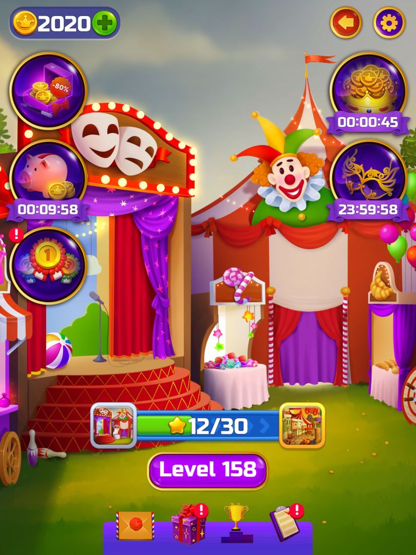 Circus Words: Magic Puzzle screenshot game