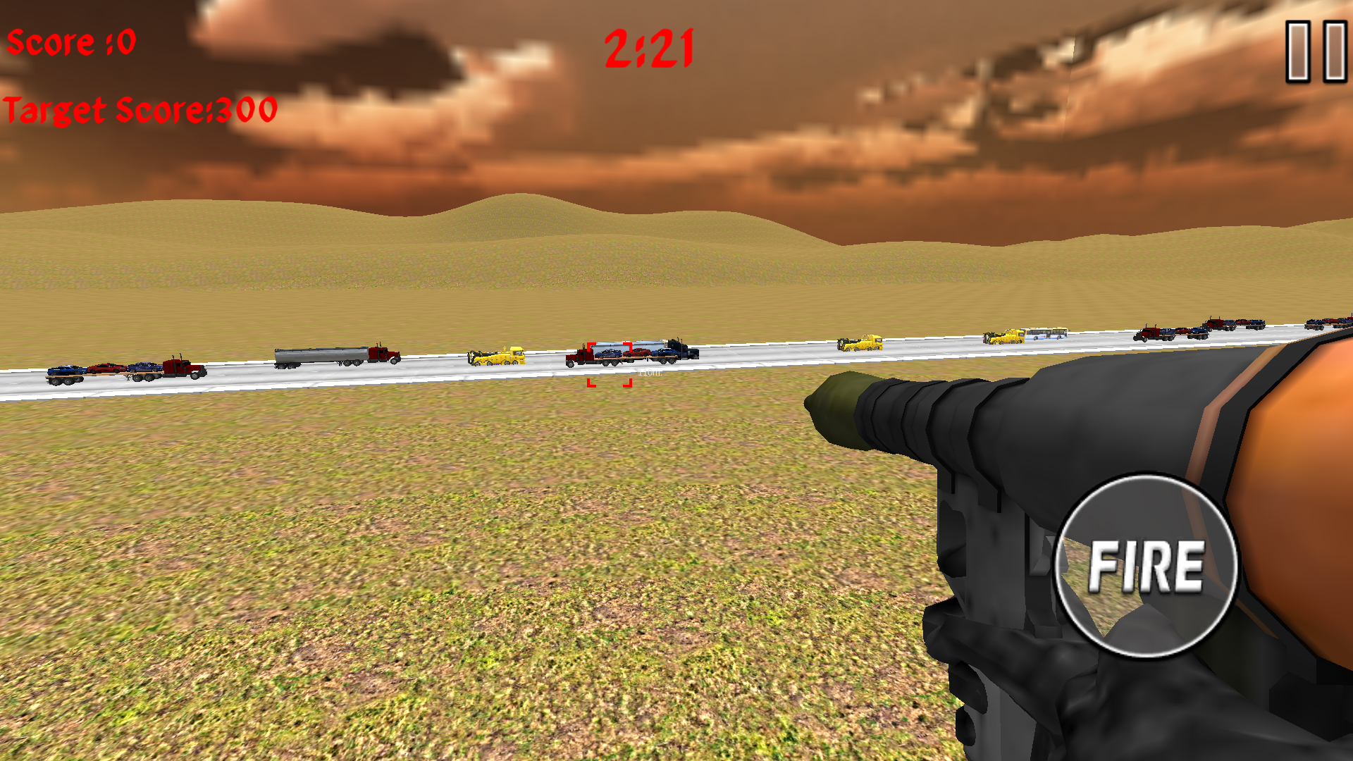 Rocket Launcher Traffic Shooter Game Screenshot