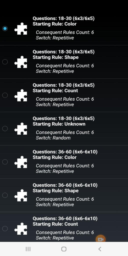 Screenshot 8 of Mind Adaptivity Test Cards 