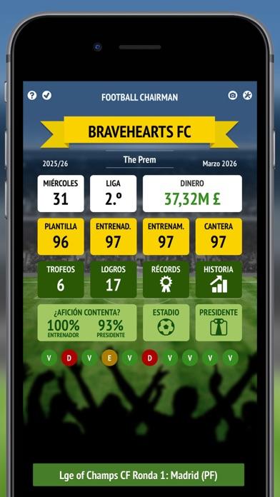 Captura de Pantalla del Juego Football Chairman Pro