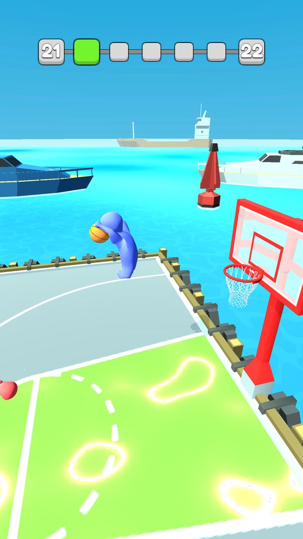 Basket Dunk 3D ภาพหน้าจอเกม