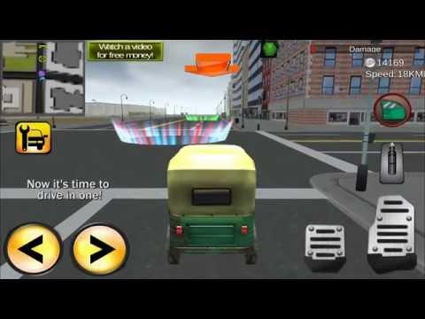 Captura de Tela do Vídeo de Tuk Tuk Car City Rickshaw 3D