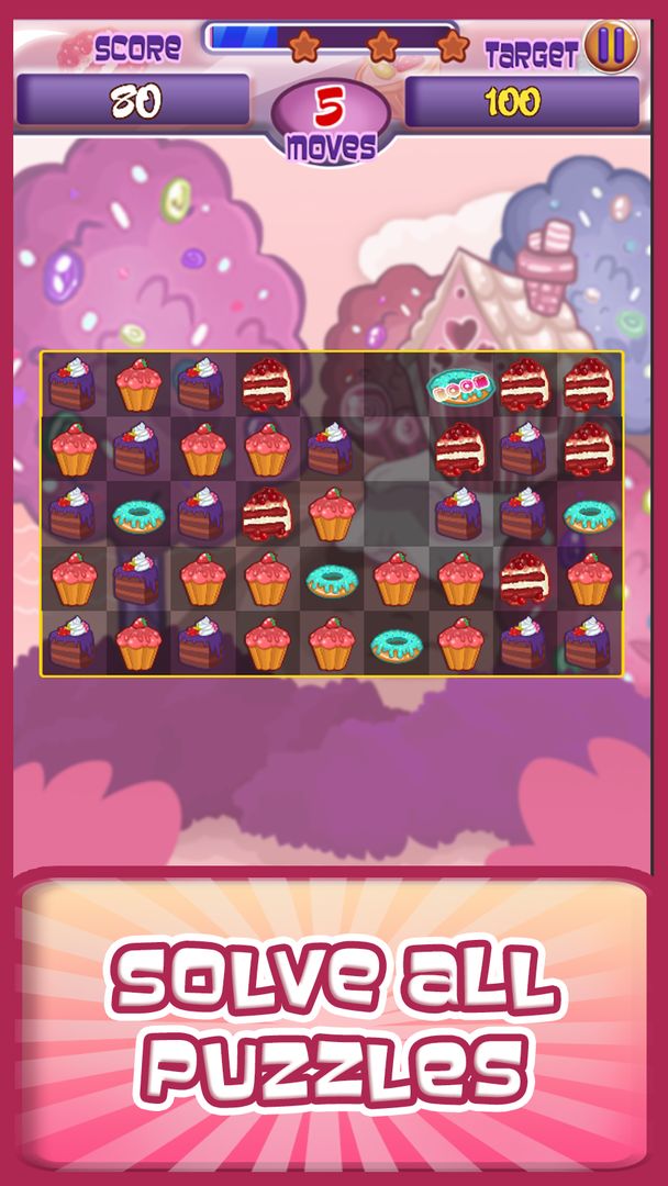 Cake Factory - Sweet Match 3 ภาพหน้าจอเกม
