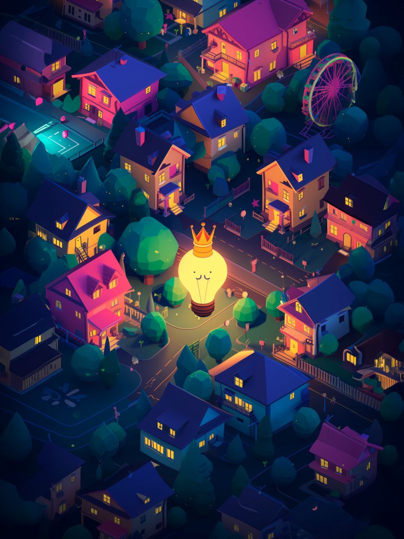 Idle Light City: Clicker Games ภาพหน้าจอเกม