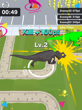 Dinosaur Rampage Game Screenshot