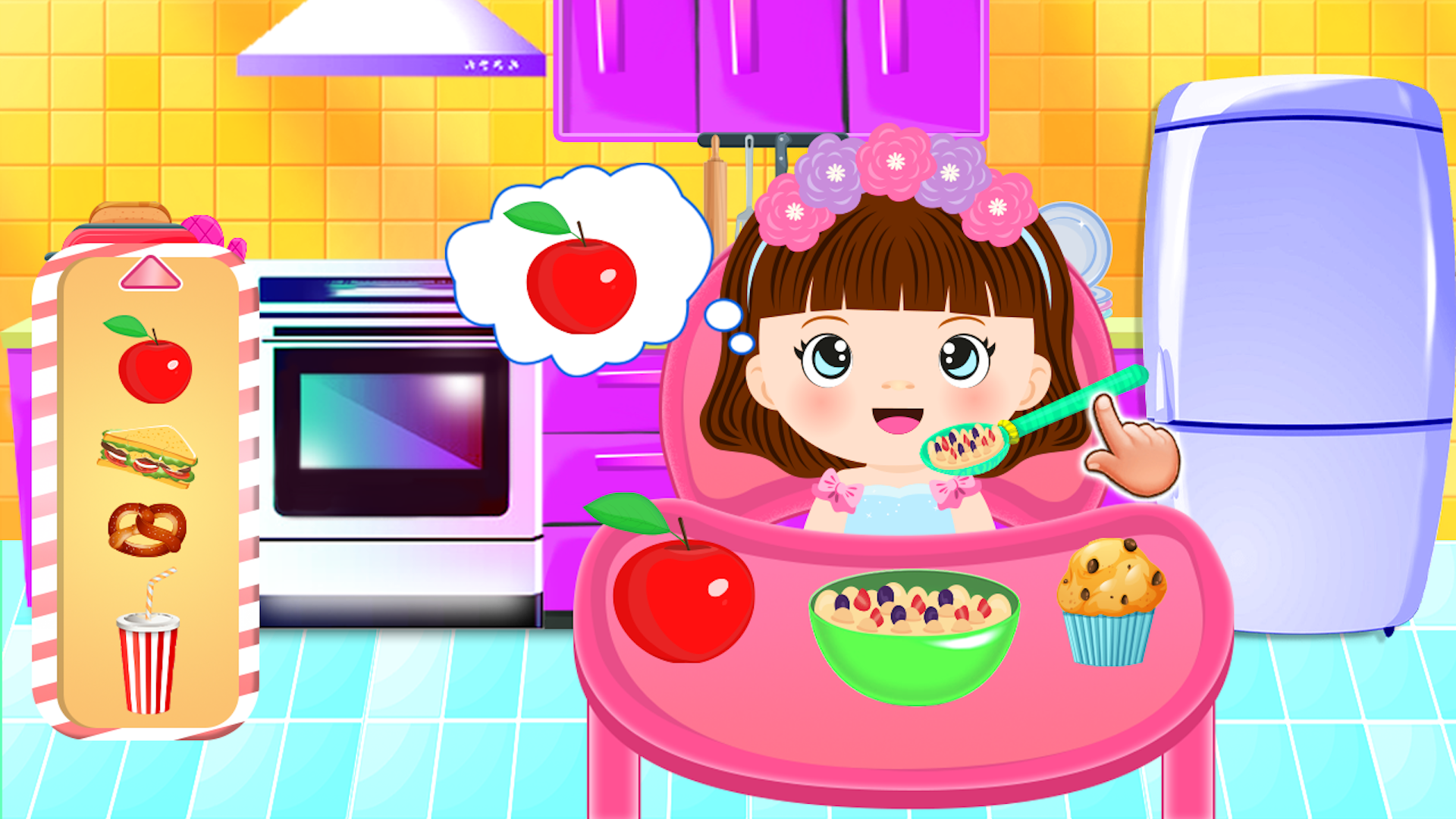 Baby doll hot sale kitchen games