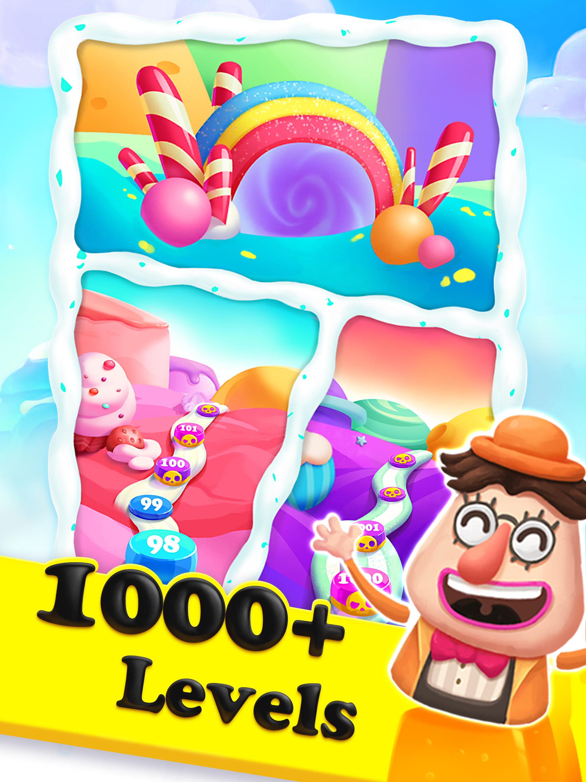 Crazy Candy Bomb-Sweet match 3 Game Screenshot