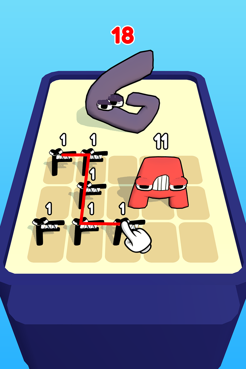 Screenshot of Merge Alphabet: Monster Fusion