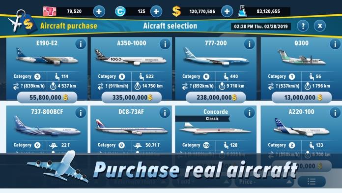 Airlines Manager : Tycoon 2020 Game Screenshot