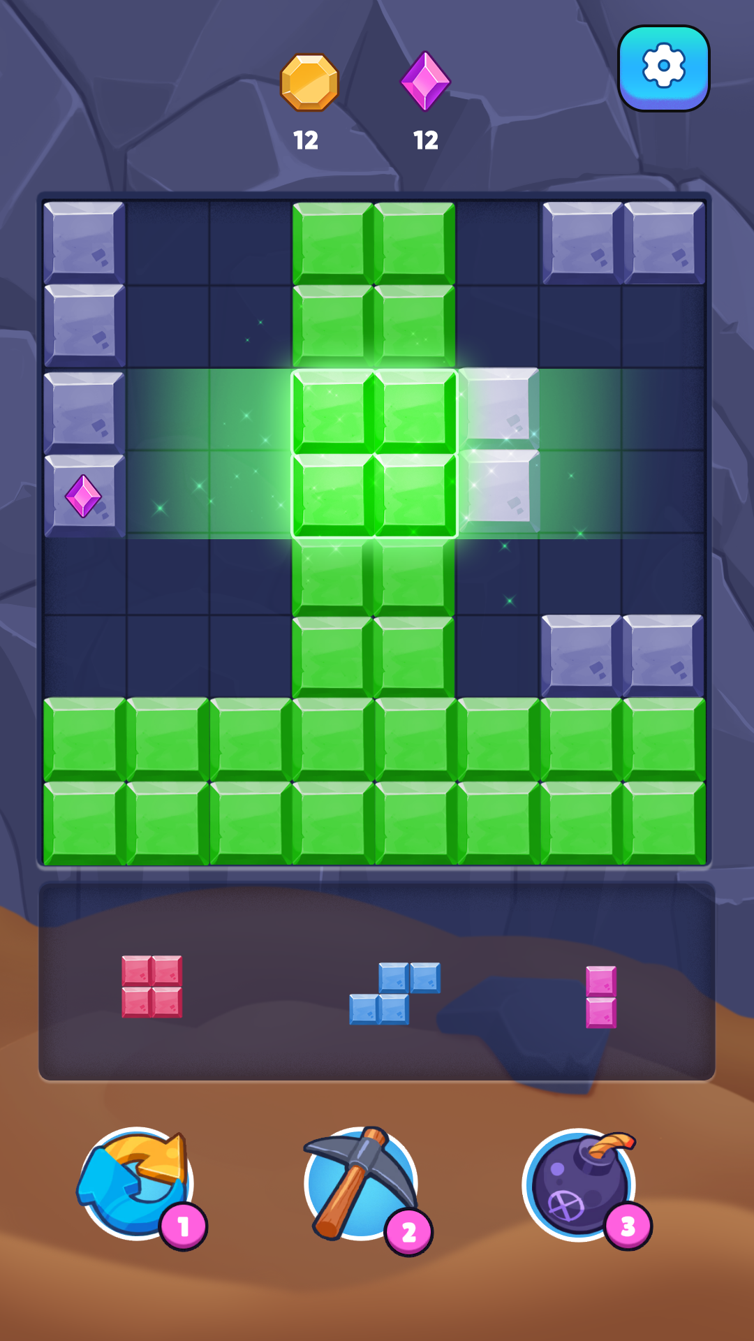 Block Puzzle: Mine Blast Game Screenshot