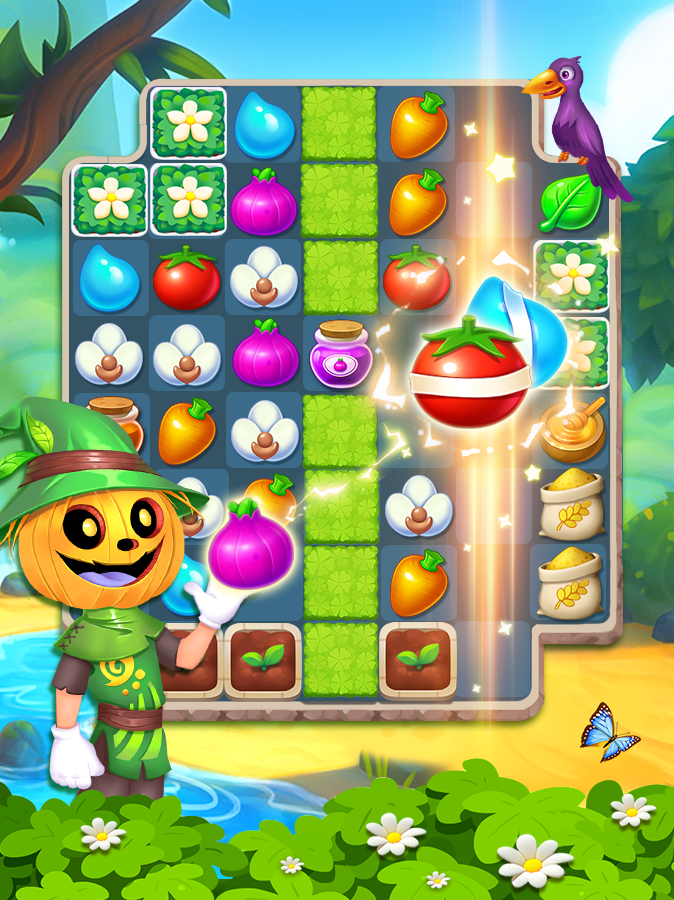 Sweet Fruit Match 3 Game Screenshot
