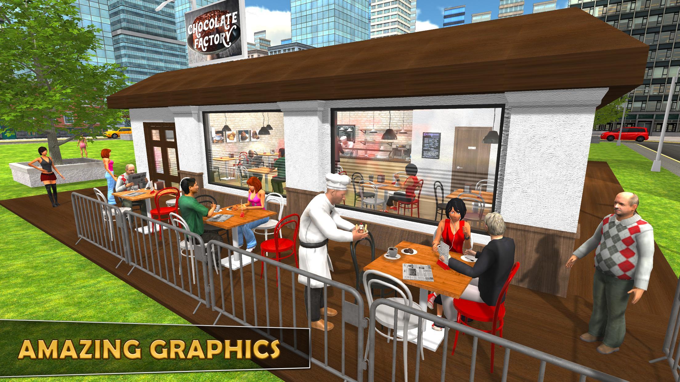 Chocolate Factory Construction Game 게임 스크린샷