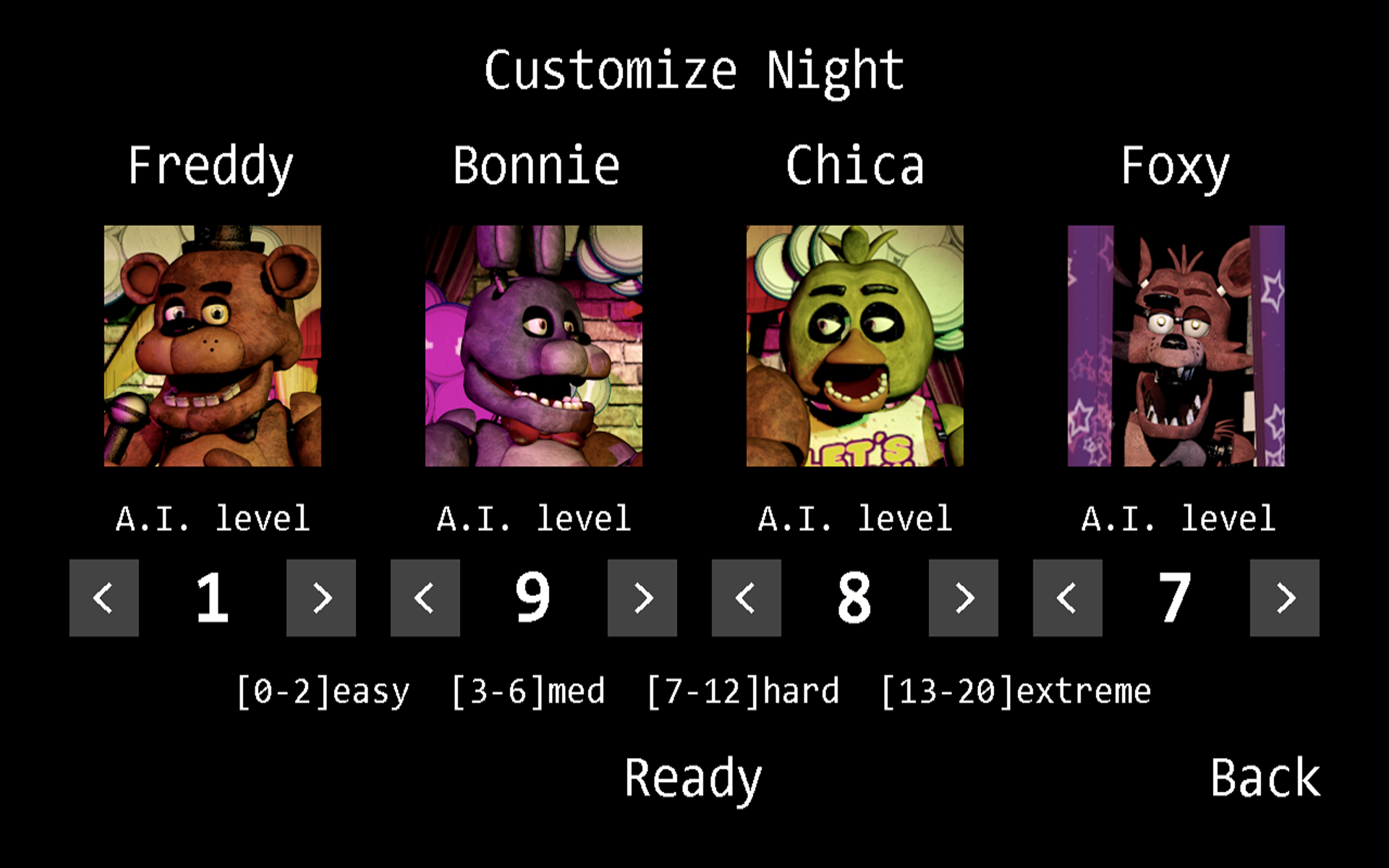 Five Nights at Freddy's Game Screenshot
