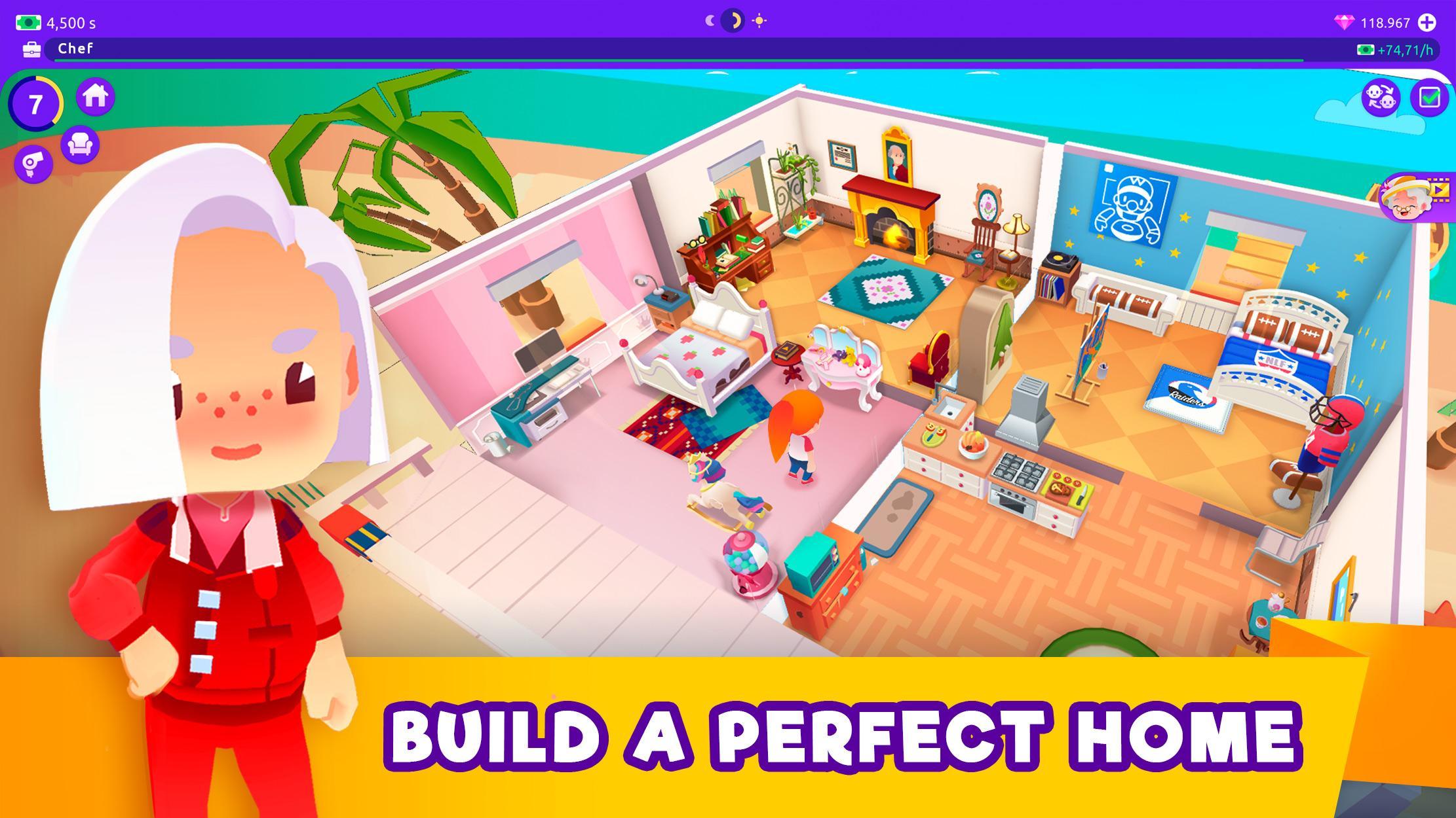 Скриншот игры Idle Life Sim - Simulator Game