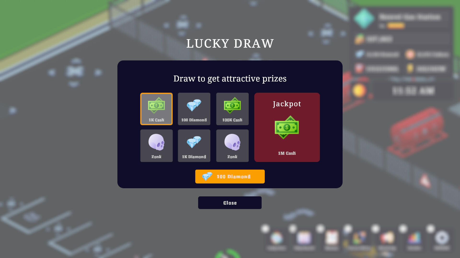 Screenshot of Gas Station Tycoon