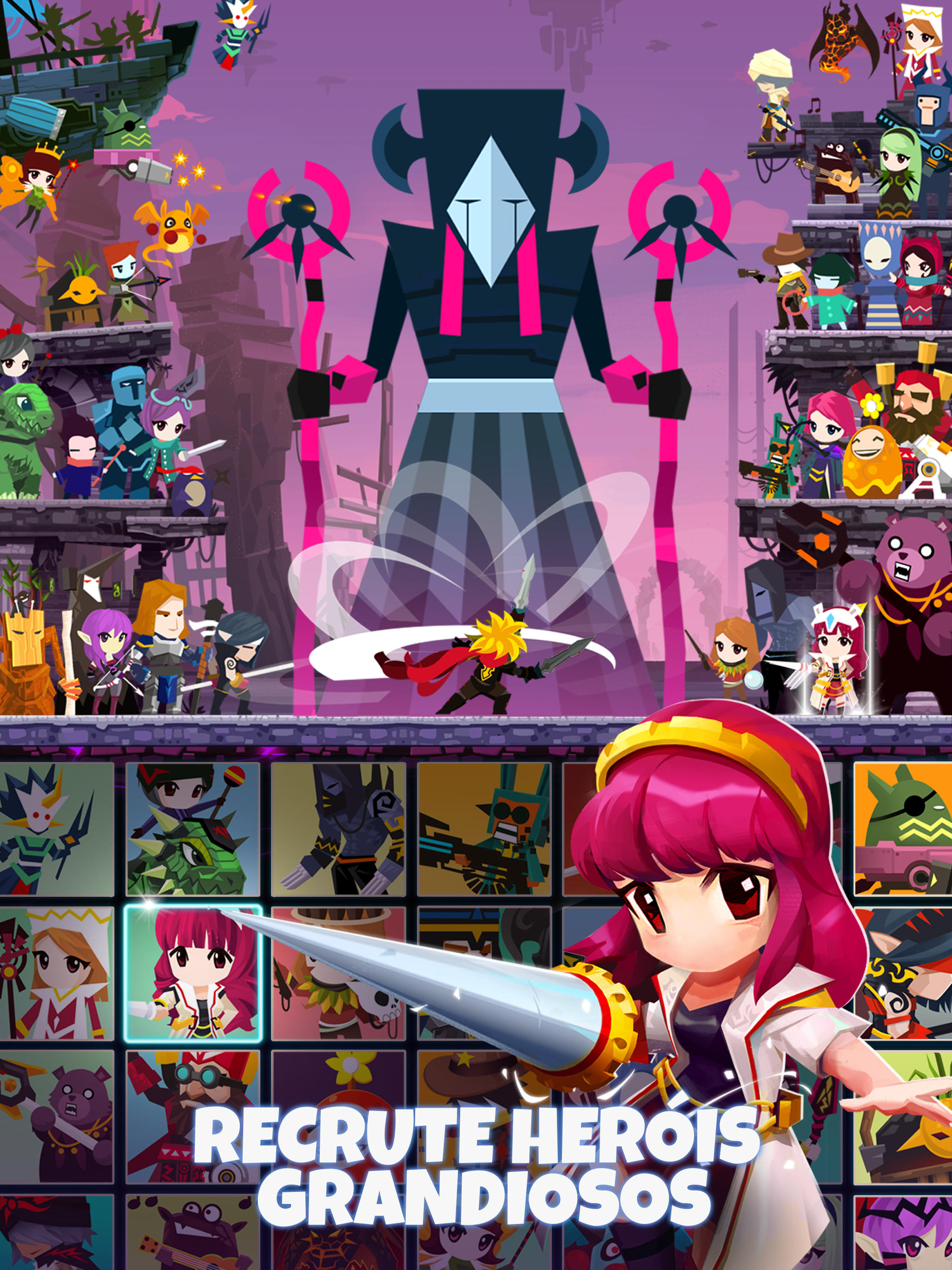 Captura de Tela do Jogo Tap Titans 2 - jogo de click