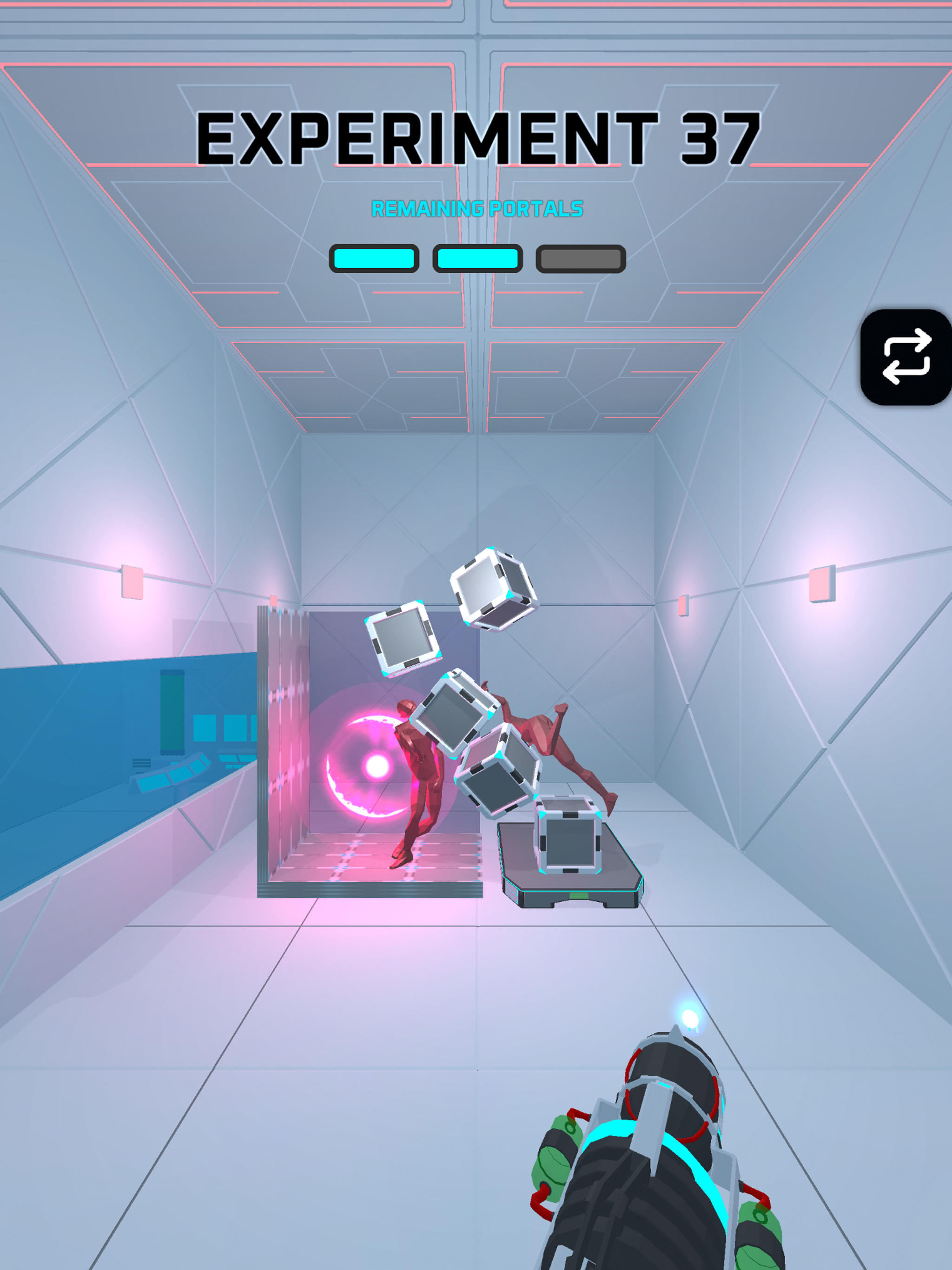 Screenshot of Portals Experiment