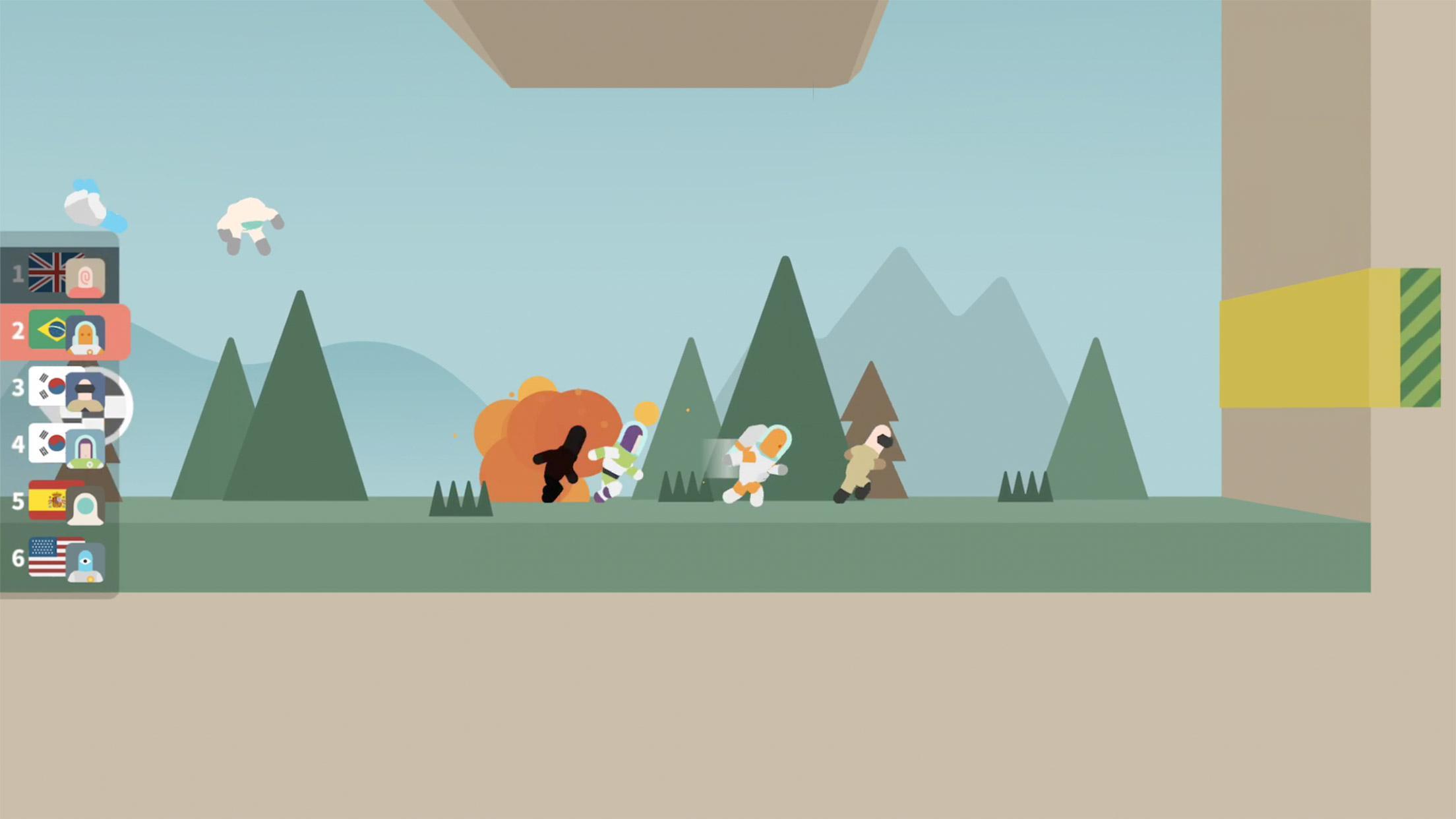 コスモレース (Cosmo Race) ゲームのスクリーンショット