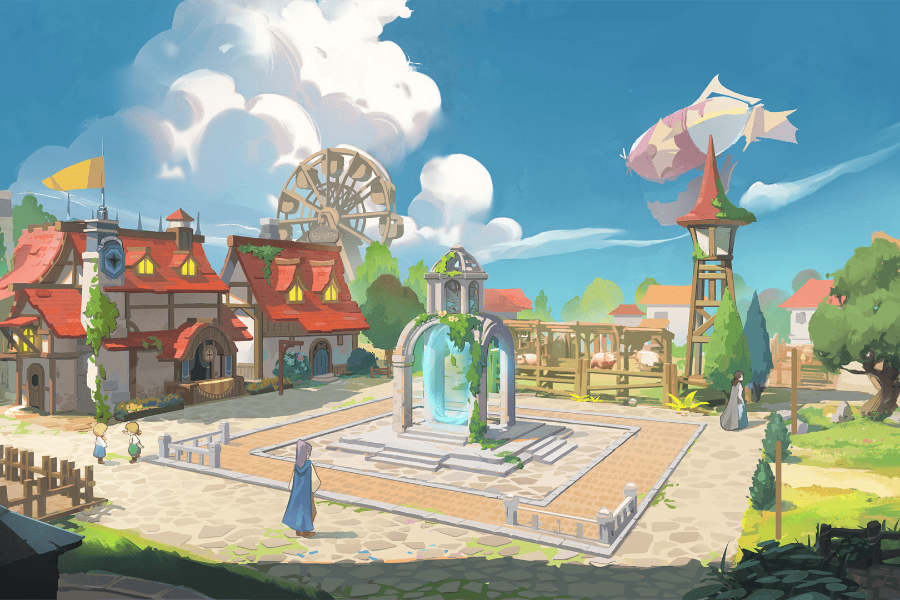 Screenshot of the video of Celestial City Fantasy